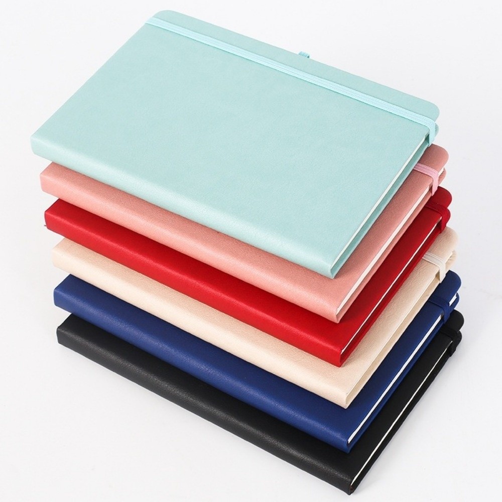 Leather Work Diary Covers - Миниатюрные карманные блокноты с эластичной лентой,